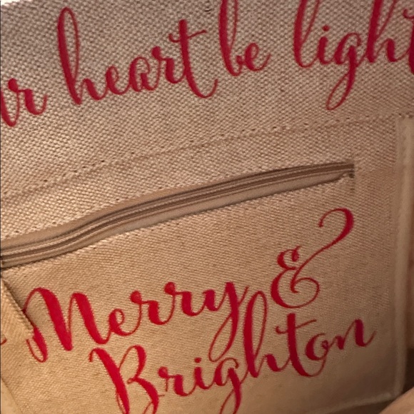 Brighton Joy Canvas Tote - Red and Tan - Picture 4 of 4